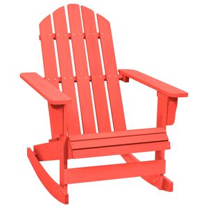 vidaXL Sedia Giardino Adirondack in Legno Massello di Abete Rossa