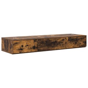 vidaXL Scrivania studio Rovere Fumo 130 x 40 x 19,5 cm