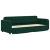 vidaXL Divano Letto Estraibile Cassetti Verde Scuro 80x200cm Velluto
