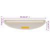 vidaXL Tappetini per scale 10 pz 56x17x3 cm Bianco Semicircolari