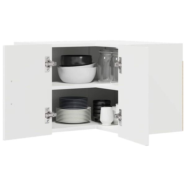 vidaXL Mobile da cucina Bianco Lucido 57 x 57 x 40 cm