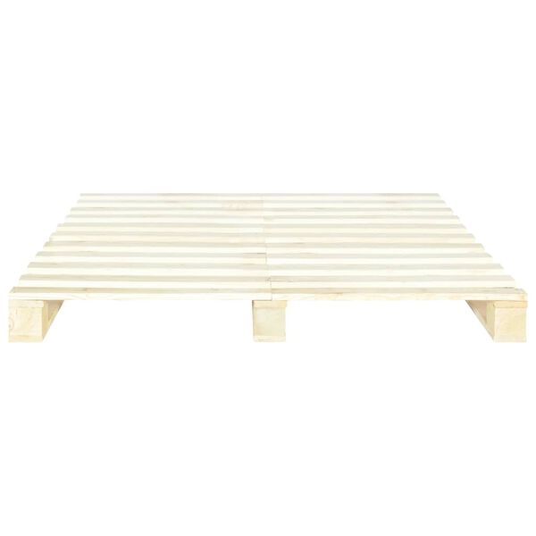 vidaXL Giroletto in Pallet di Legno Massello di Pino 200x200 cm