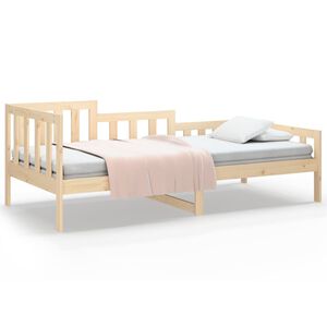 vidaXL Dormeuse senza Materasso 90x190 cm in Legno Massello di Pino