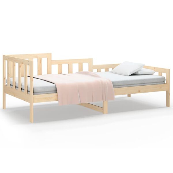 vidaXL Dormeuse senza Materasso 90x190 cm in Legno Massello di Pino