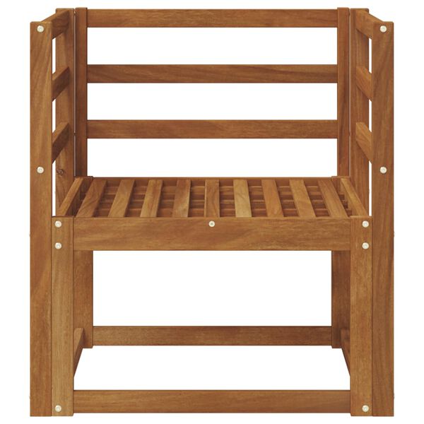 vidaXL Divano da esterno Legno di Acacia Massello Naturale