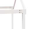 vidaXL Letto a Castello con Tetto Bianco 90x200 cm in Legno di Pino