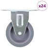 vidaXL Rotelle Fisse 24 pz 75 mm