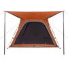 vidaXL Tenda Campeggio 4 Persone Grigio e Arancione Impermeabile