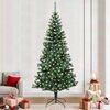 vidaXL Albero di Natale artificiale con luci integrate Verde 240 cm