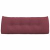 vidaXL Cuscino per Schiena Rosso Vino 120 x 24 x 50 cm Tessuto