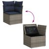 vidaXL Set Divani da Giardino 6 pz con Cuscini Grigio in Polyrattan