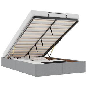 vidaXL Struttura Letto Pouf senza Materasso 120x190 cm in Tessuto