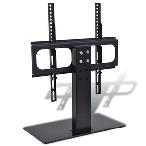 vidaXL Supporto TV con Base in Ferro Nera 400 x 400 mm 23" - 55