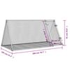 vidaXL Conigliera Argento 200x105x91 cm in Acciaio Zincato
