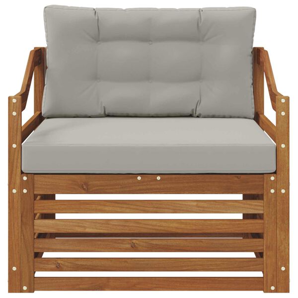 vidaXL Set di divani da esterno Legno di Acacia Massello Naturale