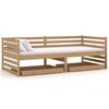 vidaXL Divano Letto con Cassetti 90x200 cm Ambra Legno Legno di Pino