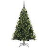 vidaXL Albero di Natale Artificiale Pieghevole 150 LED Verde 150 cm
