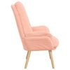 vidaXL poltrona Rosa 69 x 74 x 93 cm Tessuto Sherpa