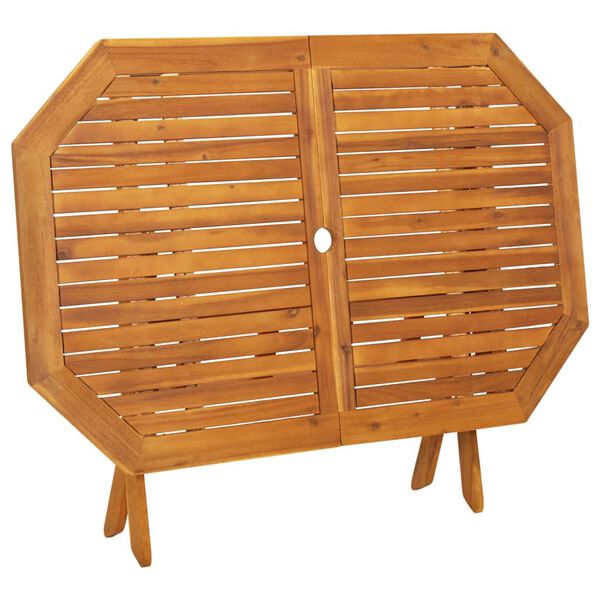 vidaXL Set da Pranzo da Giardino 5 pz in Legno Massello di Acacia