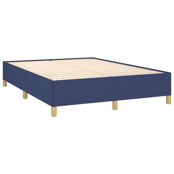 vidaXL Giroletto senza Materasso Blu 140x190 cm in Tessuto