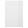 vidaXL Panca Portascarpe Bianco Lucido 80x30x45 cm in Truciolato