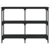 vidaXL Tavolino Consolle Nero 100x29x75 cm in Legno Multistrato