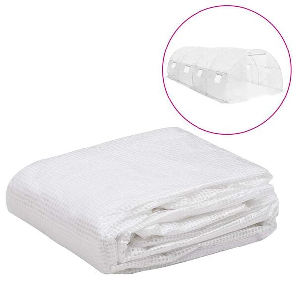 vidaXL Telo di Ricambio per Serra (18 m&sup2;) 3x6x2 m Trasparente