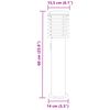 vidaXL Lampade da Terra Esterni con Presa 3 pz Argento 60 cm Acciaio