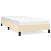 vidaXL Giroletto senza Materasso Crema 100x200 cm in Tessuto