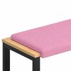 vidaXL Cuscino per panchina Tessuto Rosa Profondit&agrave; 35 cm