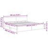 vidaXL Struttura del letto con testiera Legno vecchio 180 x 200 cm