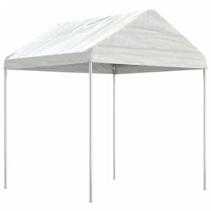 vidaXL Gazebo con Tetto Bianco 2,28x2,23x2,69 m in Polietilene