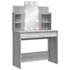 vidaXL Toeletta con Luci LED Grigio Sonoma 96x40x142 cm