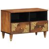 vidaXL Mobile TV Marrone miele 70 x 33 x 46 cm Legno di mango massello
