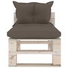 vidaXL Set Divani da Giardino Pallet 7 pz con Cuscini in Legno di Pino