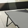 vidaXL Letto da campeggio pieghevole Grigio 206 x 76 x 74 cm