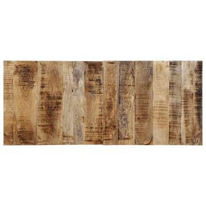 vidaXL Testiera 120 cm in Legno Massello di Mango Grezzo