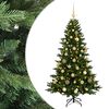 vidaXL Albero di Natale artificiale con palline 120 cm 150 LED