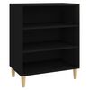 vidaXL Credenza Nera 57x35x70 cm in Legno Multistrato