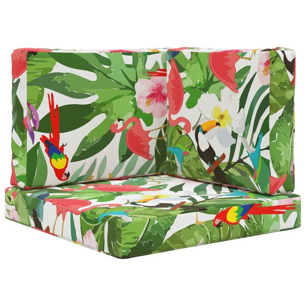 vidaXL Cuscino per divano da esterno 3 pcs colorato Poliestere