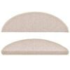vidaXL Tappetini per scale 15 pz 56x17x3 cm Talpa Semicircolari