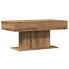 vidaXL Tavolino da caff&egrave; Rovere Artigianale 96x50x45 cm in Legno Multistrato