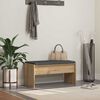 vidaXL Panca per ingresso Rovere artigianale 83 x 38 x 40 cm