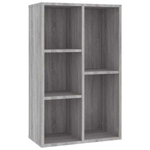 vidaXL Libreria/Credenza Grigio Sonoma 50x25x80 cm Legno Multistrato