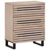 vidaXL Credenza Bianca 60x34x75 cm in Legno Massello di Mango