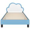 vidaXL Struttura letto bambini con testata Blu 80 x 200 cm PU