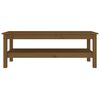 vidaXL Tavolino da Salotto ambra 110x50x40 cm Legno Massello di Pino