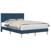 vidaXL Struttura del letto con testiera Blu 160 x 200 cm Tessuto