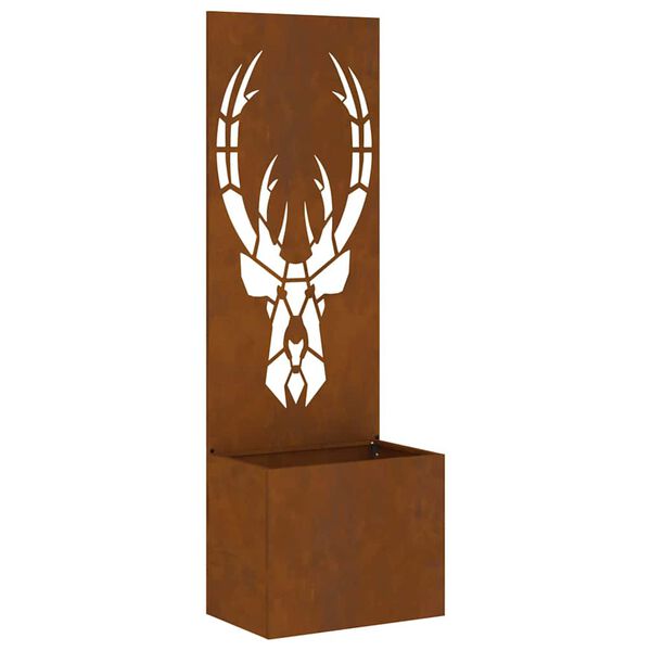 vidaXL Schermo per privacy in giardino Ruggine 50 x 140 cm