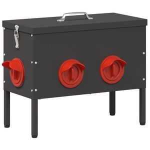 vidaXL Feeder per pollo Nero 41,5 x 20,5 x 33 cm